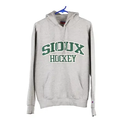 Sioux Hockey Champion College Hoodie - Medium Grey Cotton Blend