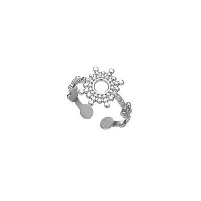 DIY fashionable stainless steel ring with non fading color
