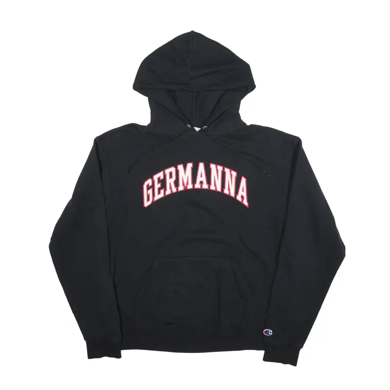 CHAMPION Germanna Hoodie Black Pullover Womens M