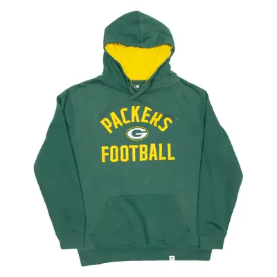 FANATICS Packers Football Mens Green Hoodie USA L