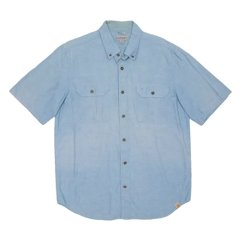 CARHARTT Relaxed Fit Mens Worker Shirt Blue L