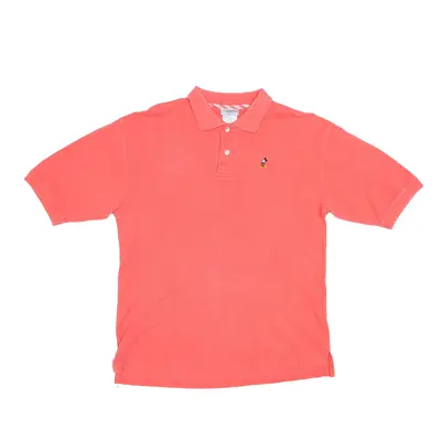 DISNEY WORLD Mickey Mouse Pink Short Sleeve Polo Shirt Mens S