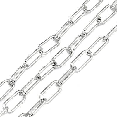 Tarnish Resistant 304 Stainless Steel Paperclip Chains