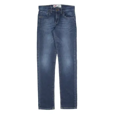 LEVI'S 510 Jeans Girls Blue Slim Skinny Stone Wash W24 L28