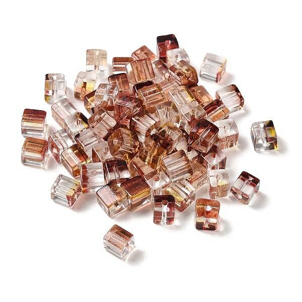 Two Tone Transparent Glass Beads