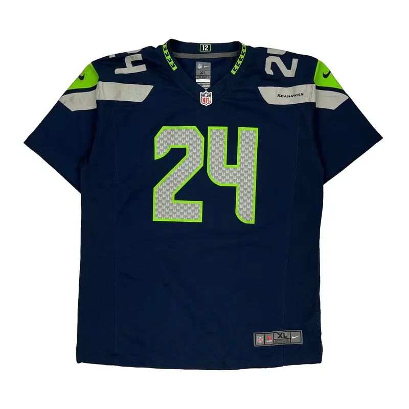 Seattle Seahawks Nike Nfl Jersey - XL Navy Polyester