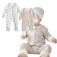 OPAWO 2-Pack Bamboo Baby Pajamas Baby Romper Toddler Pajamas Lenny Goods Footless Sleeper Convertible Rompers