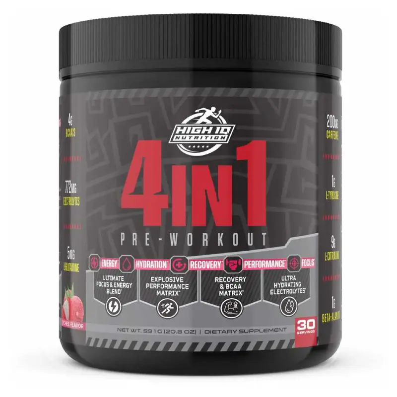 Lychee Pre-Workout | 4 IN 1 | Energy, Focus, Endurance, Electrolytes, Amino Acids, Beta-Alanine, & BCAAs