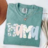 Comfort Colors Floral Mama Tshirt, Cute Spring Mom Tshirt, Coquette Mama Flower Tshirt Womenswear Tops Streetwear Maternity