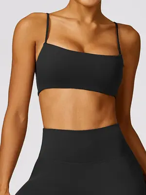 Women's Solid Backless Sports Bra, Sporty Breathable Comfortable Quick Drying Bra, Ladies Sportswear for Yoga Gym Fitness