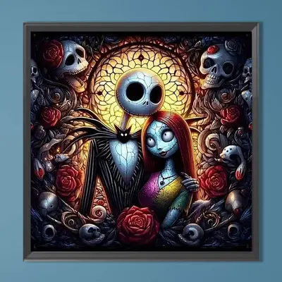 DIY 5D Diamond Arts Colorful Painting Kit without Frame, Cartoon Characters Pattern Diamond Arts Crafts Kit, Wall Art Decorat...