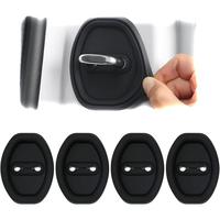 4 PackCar Silicone Door Latch Protective Cover, Vehicle Doors Locks Guard Stopper Set Auto Accessories, Door Lock Protective ...