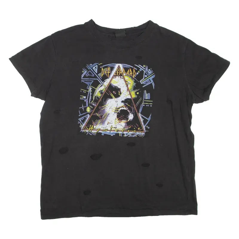 DEF LEPPARD Womens Band T-Shirt Black M