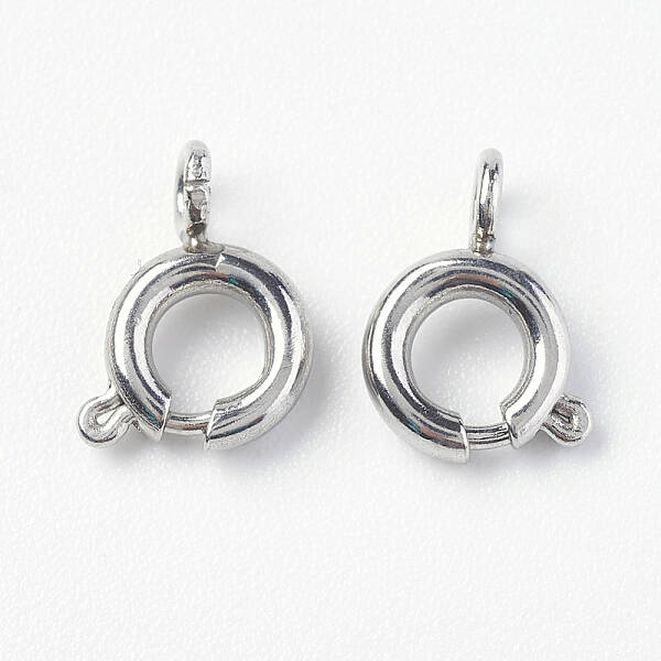 Tarnish Resistant 304 Stainless Steel Smooth Surface Spring Ring Clasps