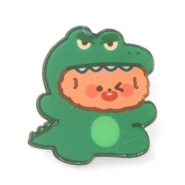 Cartoon Style Acrylic Brooches