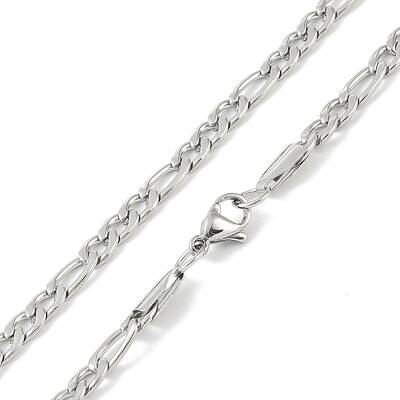 Non-Tarnish 201 Stainless Steel Figaro Chain Necklaces