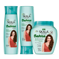 Skala Aloe Vera Kit Shampoo Conditioner & Hair Treatment Conditioning Cream for Curly Wavy Dry Frizzy Haircare Moisturizing S...