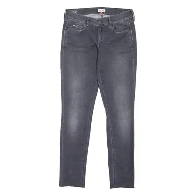 HILFIGER DENIM Nora Womens Jeans Grey Slim Skinny Stone Wash W30 L30