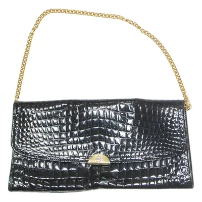 Womens Shoulder Bag Black Leather