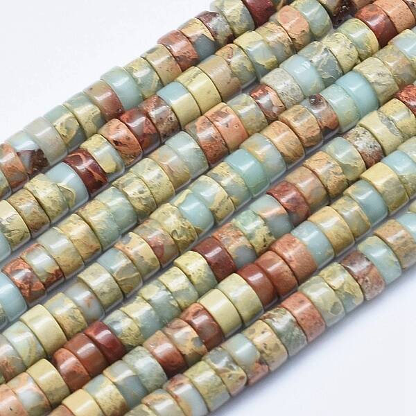 Natural Aqua Terra Jasper Beads Strands