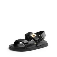 Dream Pairs Women's Adjustable Hook And Loop Straps Flat Sandals Comfortable Casual Footwear For Summer