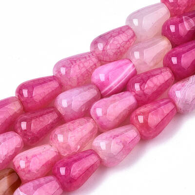 Natural Crackle Agate Beads Strands