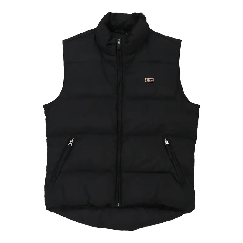 Napapijri Gilet - Medium Black Down And Feather