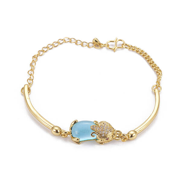 Golden Tone Brass Link Bracelets