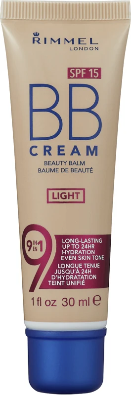 Rimmel BB Cream 9 in 1 BB cream SPF 15 color Light 30 ml