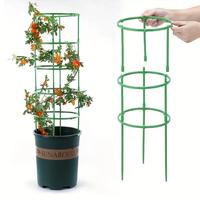 Plant Support, 36pcs/set Plant Stakes, Half Round Plant Support Ring, Plastic Plant Cage Holder, Flower Pot Climbing Trelli...
