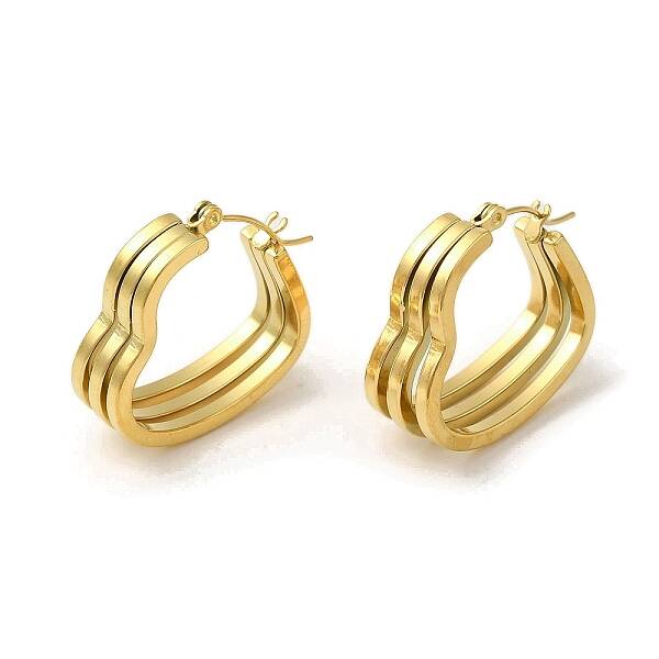 304 Stainless Steel Hoop Earrings for Women