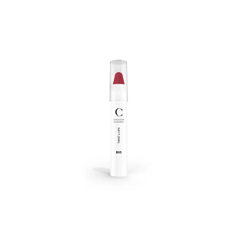 Couleur caramel Twist and Lipstick 404 Rosy Red 1un