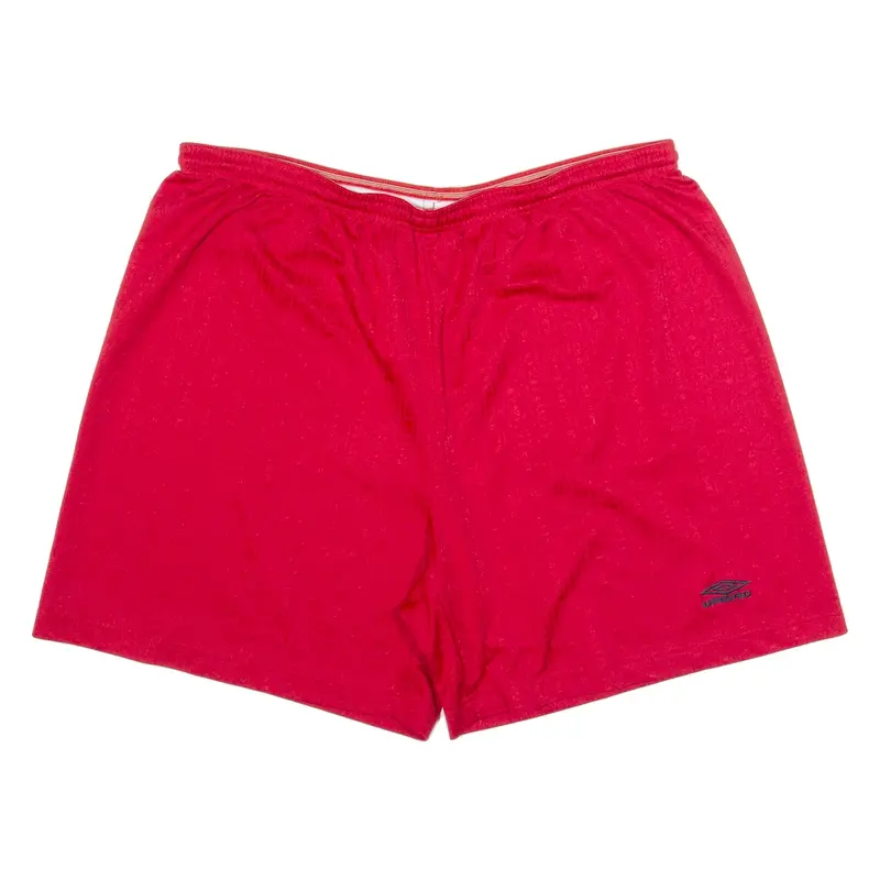 UMBRO Mens Sports Shorts Red Relaxed 3XL W38