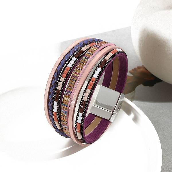 Bohemia PU Leather Cord Multi-strand Bracelets