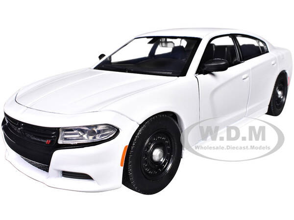 2023 Dodge Charger Pursuit Police Car White Custom Builder's Kit - Law Enforcement and Public Service Series 1/24 Diecast M...