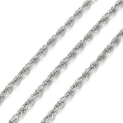 Tarnish Resistant 304 Stainless Steel Rope Chains