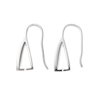 Rhomdium Plated 925 Sterling Silver Earring Hooks