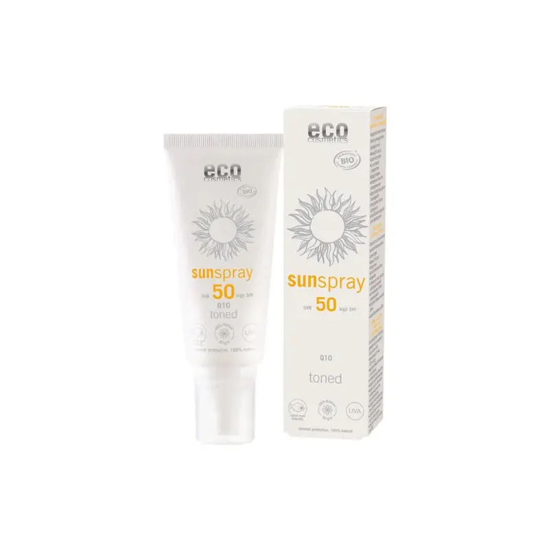 Eco cosmetics Tinted sun spray SPF 50 with Q10 100 ml