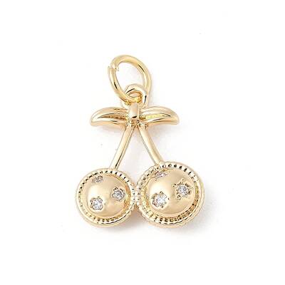 Brass Micro Pave Cubic Zirconia Pendants