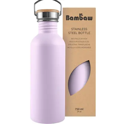 Bambaw Stainless Steel Water Bottle 750ml Lavender Haze