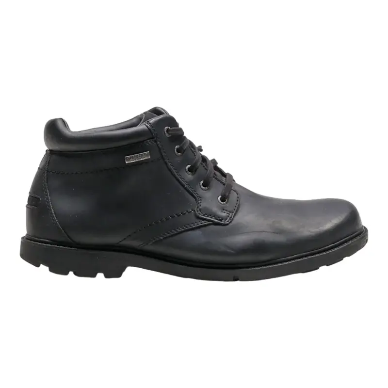 ROCKPORT Lace-Up Boots Black Leather Mens UK 13