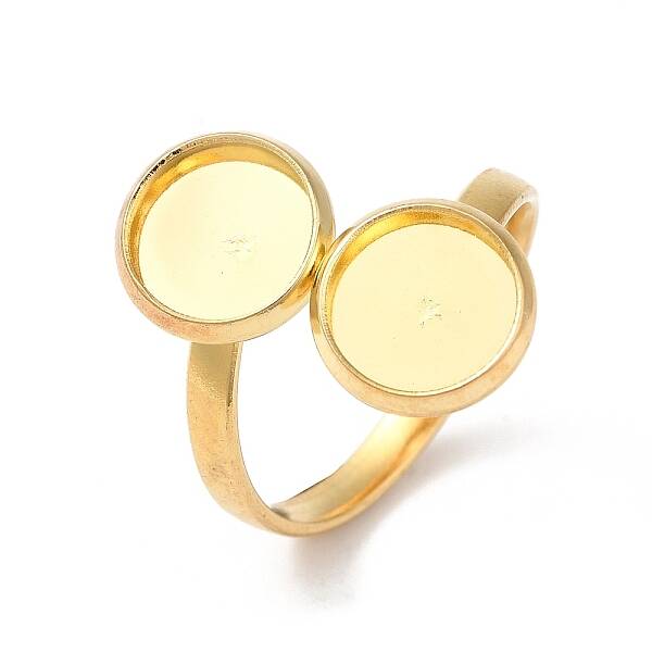 304 Stainless Steel Open Cuff Ring Findings