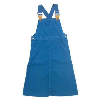 Dungaree Dress Blue Corduroy Sleeveless Knee Length Girls UK 4