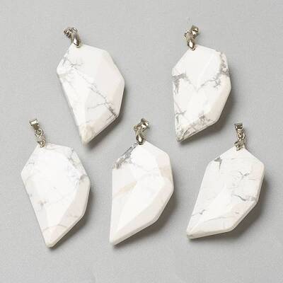 Natural Howlite Pendants