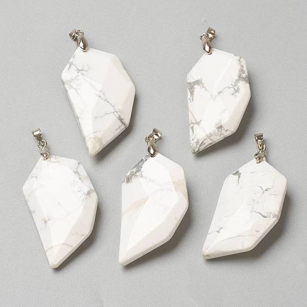 Natural Howlite Pendants