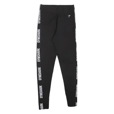 GYMSHARK Womens Leggings Black Skinny S W24 L28