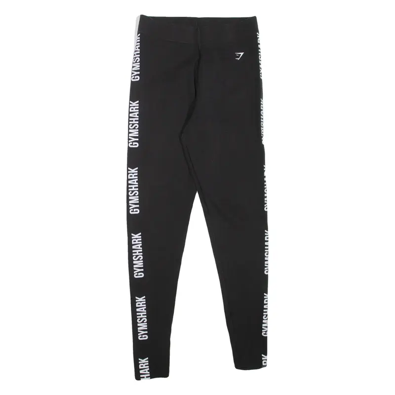 GYMSHARK Womens Leggings Black Skinny S W24 L28