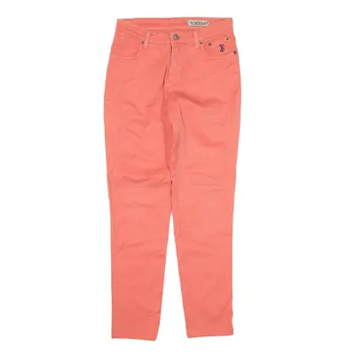 JECKERSON Trousers Pink Slim Tapered Womens W26 L27