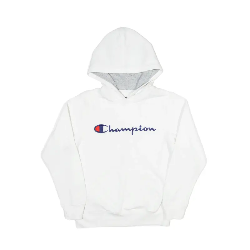 CHAMPION Hoodie White Pullover Girls M