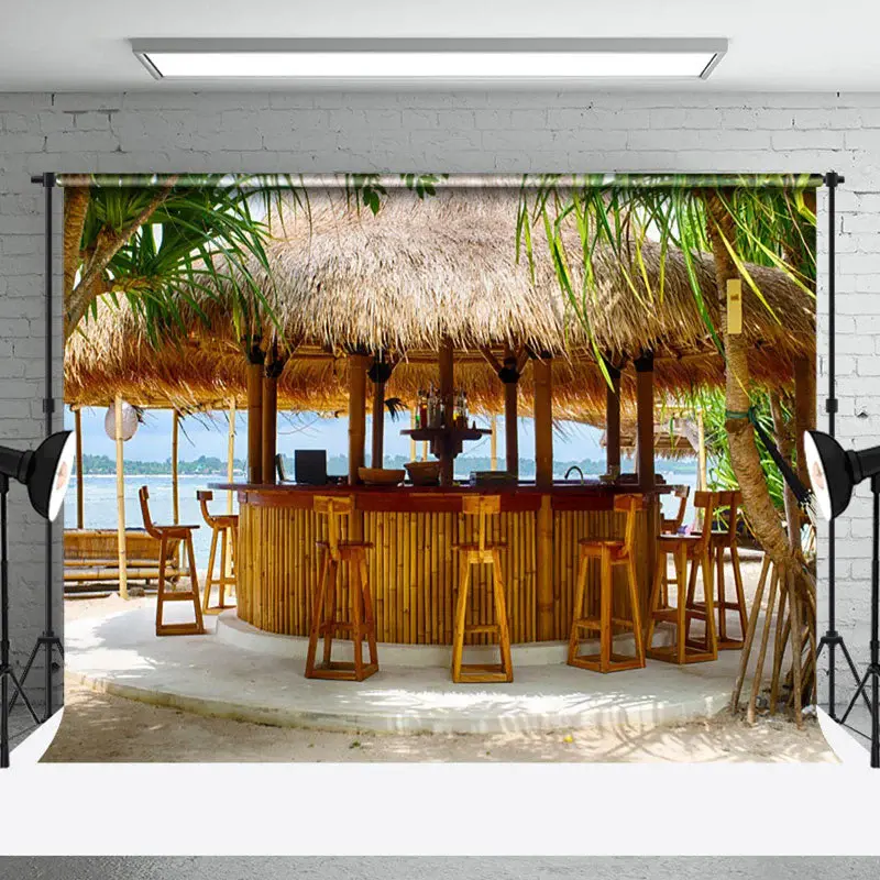 Beach Grass Bar Summer Backdrop For Photography - Aperturee